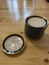 Winterling Kirchenlamitz Geschirr 64 Teile kobaldblau m. Goldrand (auch einzeln)