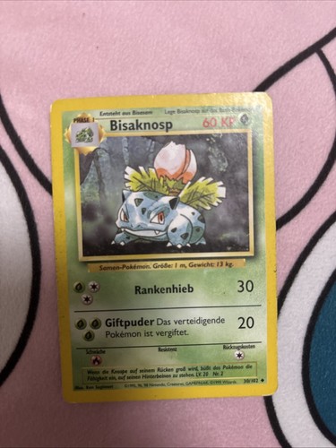 Pokémonkarte bisaknosp - pokémonkarte,
