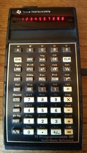 Texas instruments 58 - texas, ti-58