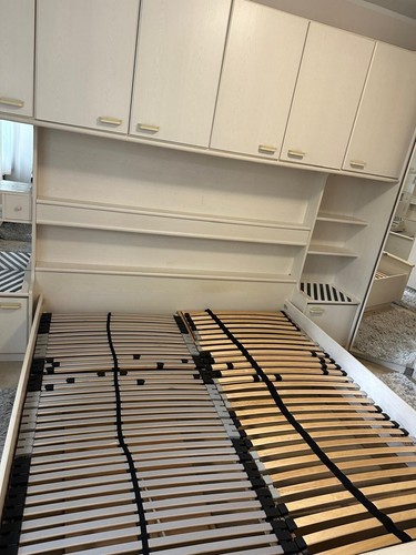 Weißes bett 205 länge - bett, und
