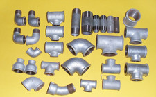 29 Stück Temperguss Fittinge verzinkt Gewindefittinge  Bögen,T-Stücke,Verbinder