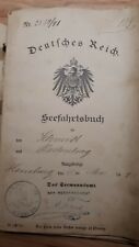 Seefahrtsbuch - Deutsches