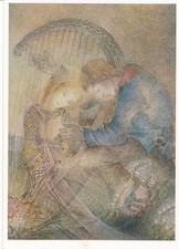 Sulamith Wülfing Serie 15 , Bild 6 ,  Die Harfe