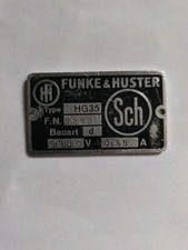 Altes Schild Funke & Huster