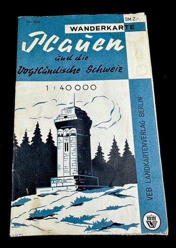 Ddr wanderkarte plauen und - ",