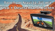 1A TomTom Navi 4,3"  mit USA + DE Karten 2025 GPS für Urlaub Navigationsgerät  !