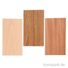 Holzfurnier, Blatt 12 x 22 cm