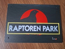 Schild Wachteln Raptorenpark Deko Verkauf Quailzz stabiler Kunststoff zAufhängen