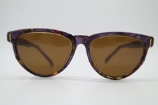 Vintage Sonnenbrille JOOP 104-350 Violett Braun Gold Oval sunglasses Brille