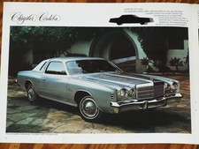 1975 Chrysler Cordoba Prospekt brochure n LeBaron New Yorker 300 Newport