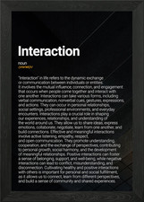 Interaktion Gerahmtes Wandbild