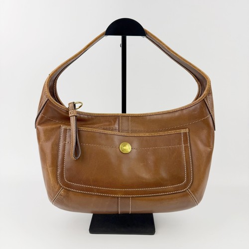 Coach one shoulder braun leder - one,