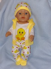 PuppenKleidung Set Ente 5tlg