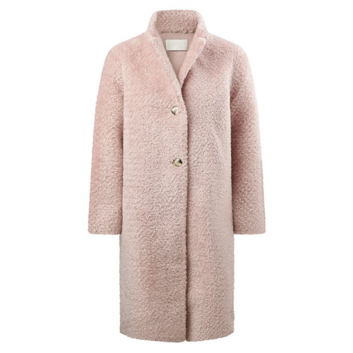Mantel damen rosa fake fur - damen,