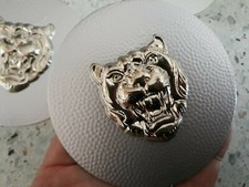 Rarität Jaguar XJS / Serie III  Emblem Radkappen 4 Stk. Silber/Silber 76mm NEU