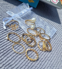 12er Set goldfarbene Mode