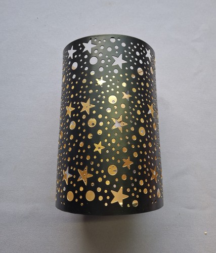 Windlicht schwarz gold - windlicht, 2