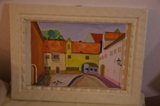 3 handgemalte Bilder im naiven
