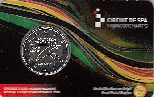 Belgien 2025 coincard euro - 2025,