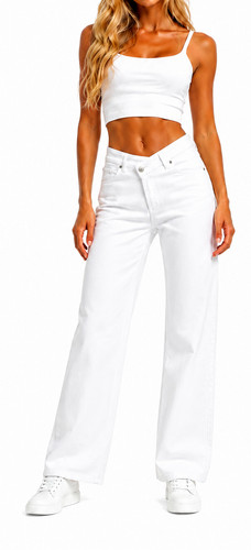 High waist jeans wide leg - high,