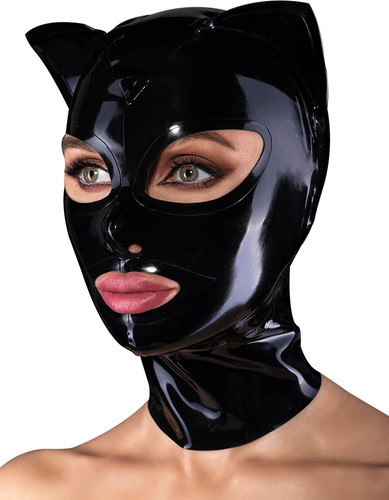 Katzenohren latex kopfüberzug - katzenohren, latex-kopfüberzug