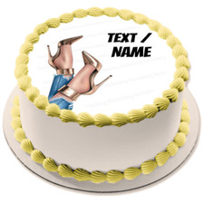 Frau High Heels essbar