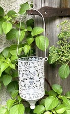 Shabby Laterne Windlicht Hängewindlicht Laterne, Metall  Creme - Weiß Antique