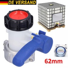 62mm DN40 Klappenhahn Auslaufhahn Ventil Adapter Für IBC Container Wassertank DE