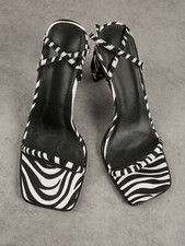 Damen Zebra Sandaletten Schuhe