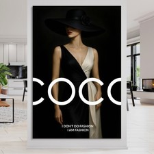 ✅ WANDBILD LUXUS COCO FRAU