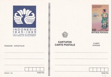 INDONESIEN - Postkarte ungelaufen, 1994, Fifty years of progress centuries