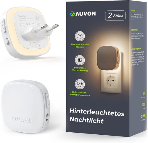 Auvon nachtlicht steckdose mit - auvon,
