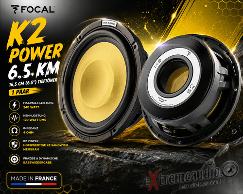 Focal tieftöner 16 5 - focal, km