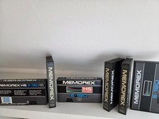 114 VHS Leerkassetten Neu Bzw Neuwertig Memorex 180 Minuten