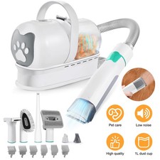 Profi Schermaschine mit Staubsauger Hunde Tierhaarschneide Maschine Leise