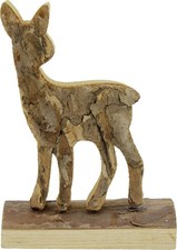 Deko-Aufsteller Rehkitz Holz