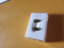 Turmalin Edelstein Paar, Grün, 7,74 ct.,oval