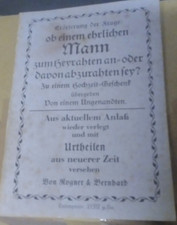 Erörterung der Frage: Ob