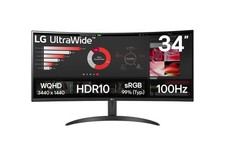 LG 34WR50QK-B.AEU UltraWide Curved QHD Monitor 34 3440 x 1440 219 5ms GtG