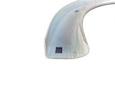 Schienenbogen für Garagentor, verzinkter Stahl 1,5 mm für Laufschiene 56x23 mm