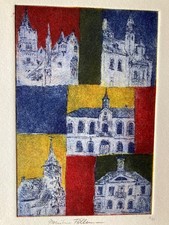 Radierung lithographie - radierung,, (lithographie
