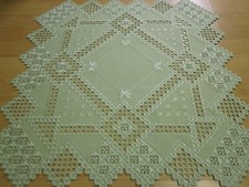 Hardanger Mitteldecke 60x60cm- Handarbeit