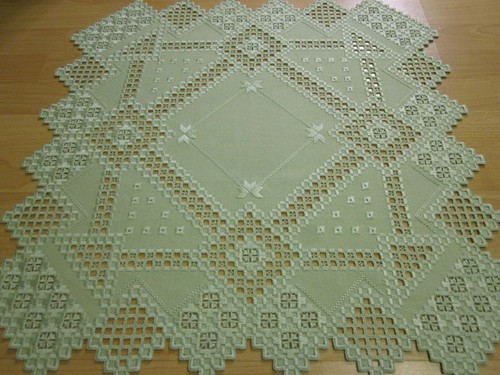 Hardanger mitteldecke 60x60cm - mitteldecke, 60x60cm-