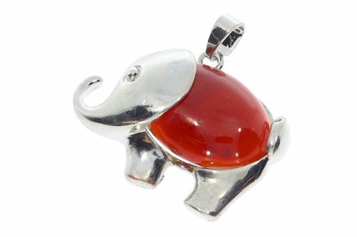 Karneol elefant schmuck - ,