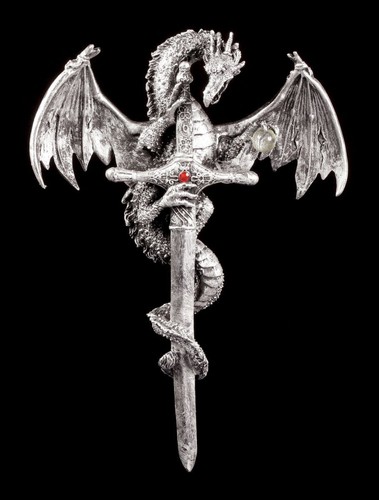 Wandrelief drachen mit - drachen,