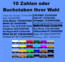 10 Selbstklebende Zahlen 
