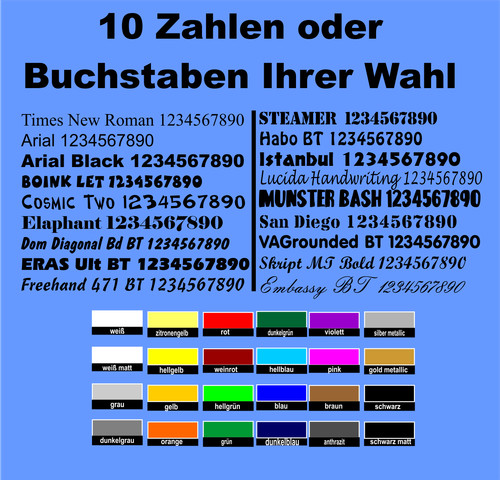 Selbstklebende zahlen - selbstklebende,