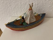 DDR Spielzeug Indianer Kanu /