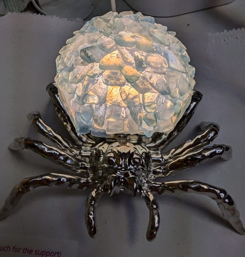 Spinne aquamarin kristall usb - kristall,