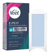 Veet Expert 40 Wachs-Streifen für Körper & Beine alle Hauttypen mit MandelÖl